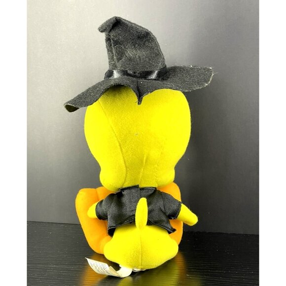 Vintage 1998 Looney Tunes Tweety Plush In Witch Costume By Warner Bros. - Picture 2 of 4